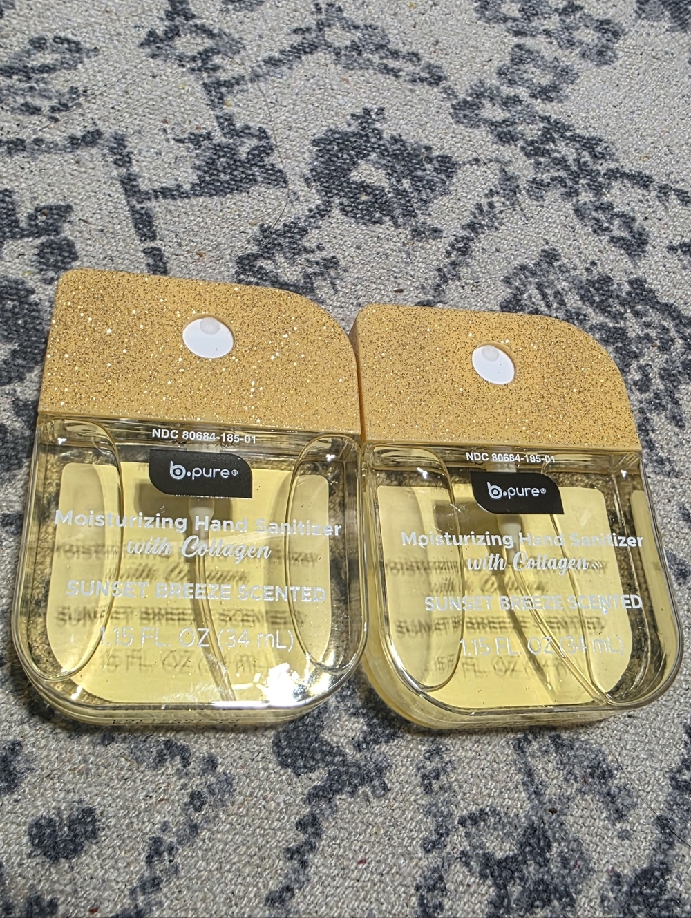 NEW Rare Moisturizing Scented Hand Sanitizer Sunset Breeze with Collagen set